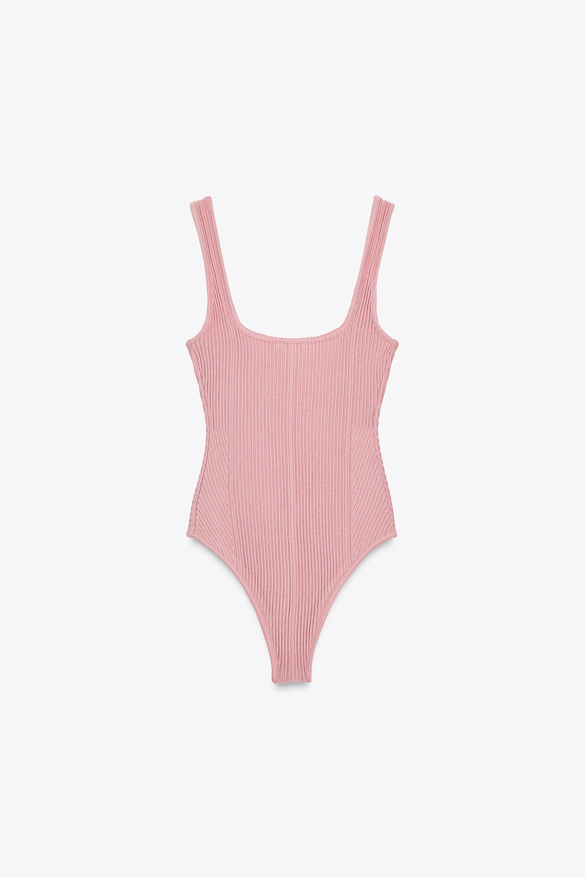 TEXTURED STRAPPY BODYSUIT